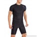 SABOLAY Men Short Sleeve Rashguard UPF 50+ Swim Cycling Compression Shirts Black B07NVLS24Z